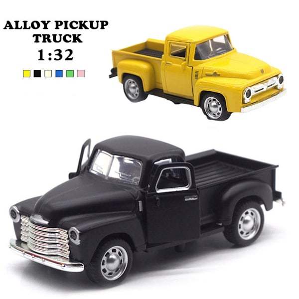 1:32 Kid Cars Die-Cast Legering Pickup Bilmodell Leksak P4J4 Ch pink 1:32