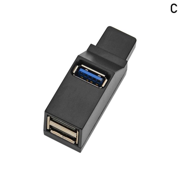 USB Multi Port Adapter High Speed 3.0/2.0 Hub Multiple För PC OT black usb3.0