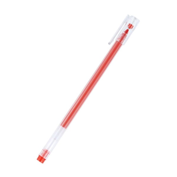 Gelpen med stor kapacitet, kullagergelpenna med fin spets (0,5 mm) svart/Re red One-size