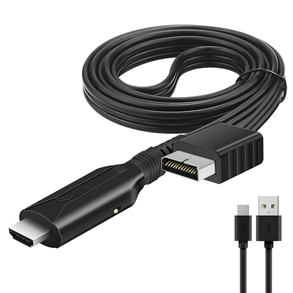 HDMI-kompatibel adapterkabel för Playstation 2 PS2 HD RCA AV