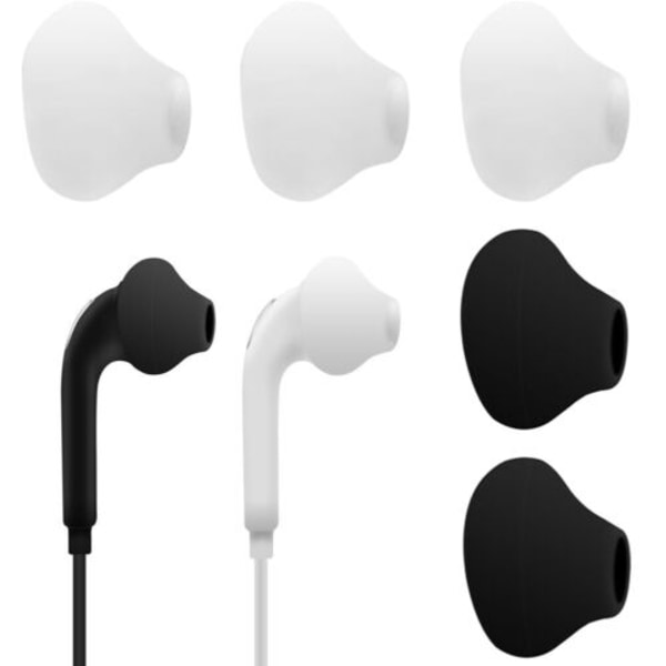 Trådbundna in-ear-hörlurar Hörlurar Öronsnäckor Stereo 3,5 mm med MIC F white B