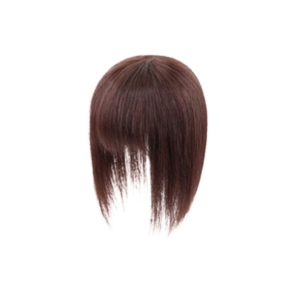 Peruk Piece's Head Återutgiven Air Bangs Sparsely Covered and Ultra-t Brown black 35cm
