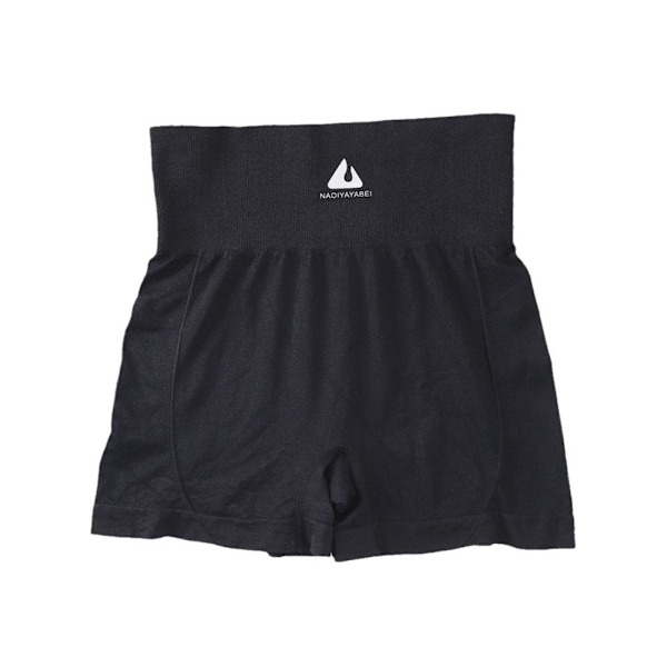 Yoga Fitness Löpning Högmidjade Shorts black 40-80kg