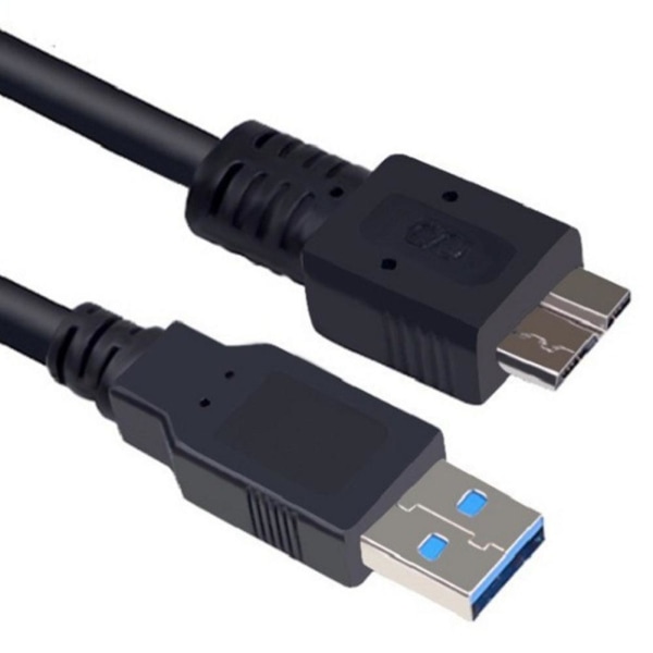 USB 3.0 MIKROBKABEL Power + Data SYNC-kabelsladd För Sam