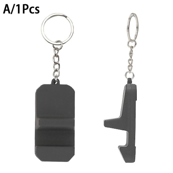 Creative Mini Mobiltelefon Stativ Hållare Pendel Nyckelring Portabl black 1pcs