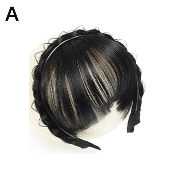 Korean Air Bangs Pannband Girl Fish Hair Bonds black 1pcs