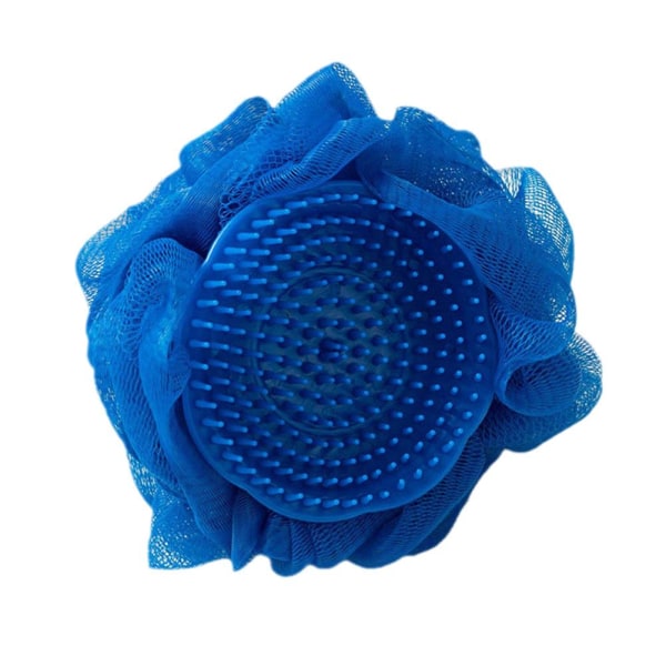 Multifunktionell duschboll med massageborstescrubber exfoliat blue 1pcs