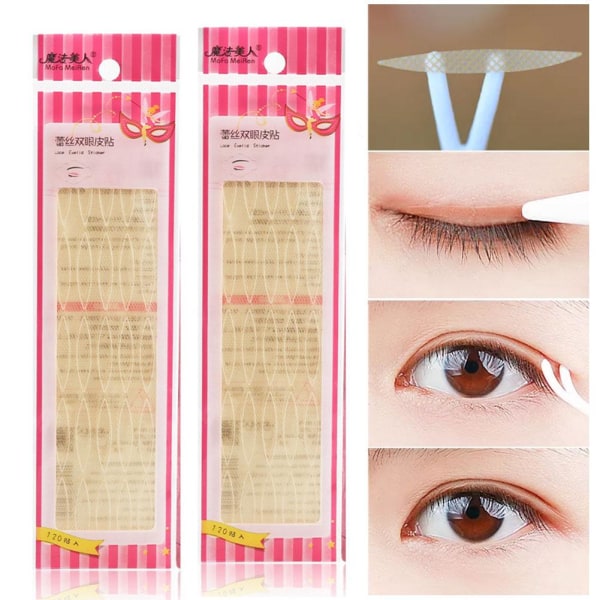 Självhäftande osynlig spets Double Eyelid Patch Eye Sticker Waterpro olives 5pcs