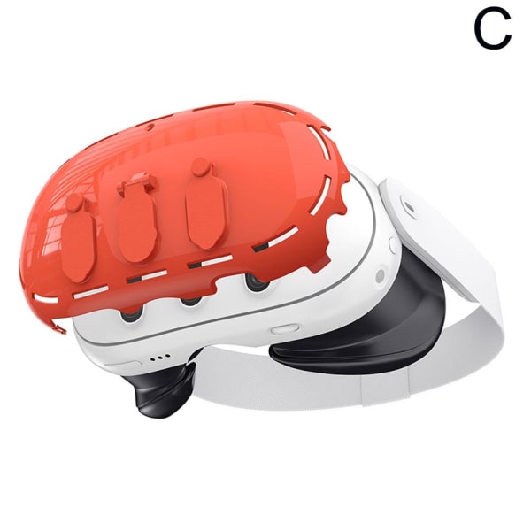 Cover för VR-headset Klart PC-skyddande skal Anti-Drop orange For Meta Quest3