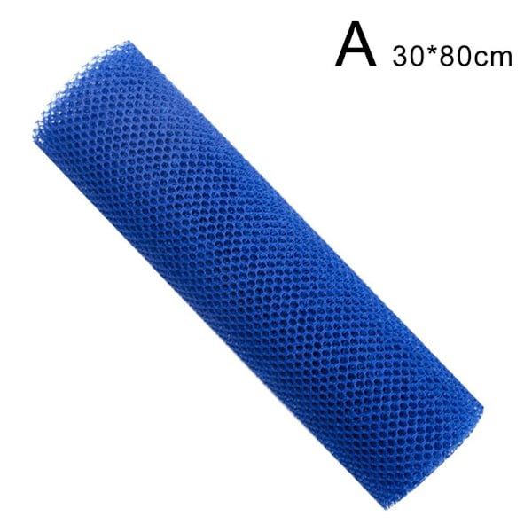 Nylonnät Exfolierande Badhandduk Dusch Torka Rygg Handduk 30*80cm blue 1pcs