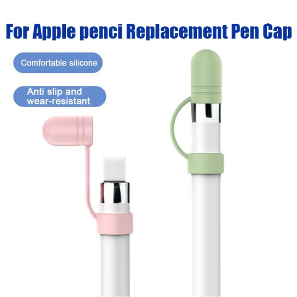 3×Lämplig för Apple Pencil Kapacitiv Penna Skyddshylsa Sil blue+black+white 3pcs