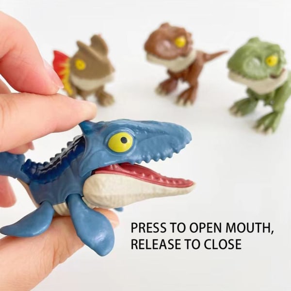 Squeeze Toy, Biting Hand Tyrannosaurus gagss Toy, Finger Dinosaur Ankylosaurus one-size