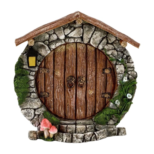 pulunto Miniatyr Fairy Gnome Dörrfigurer Fairy Garden Door A E One-size