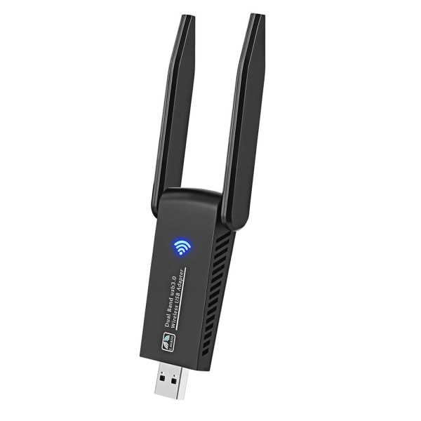 Trådlös USB 1300 Mbps WiFi-adapter Dual Band 2,4G 5Ghz USB 3,0 W