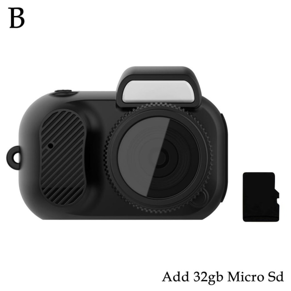 Mini portabel SLR-formad kamera Utomhus actionkamera med skärm add 32GB Micro SD one