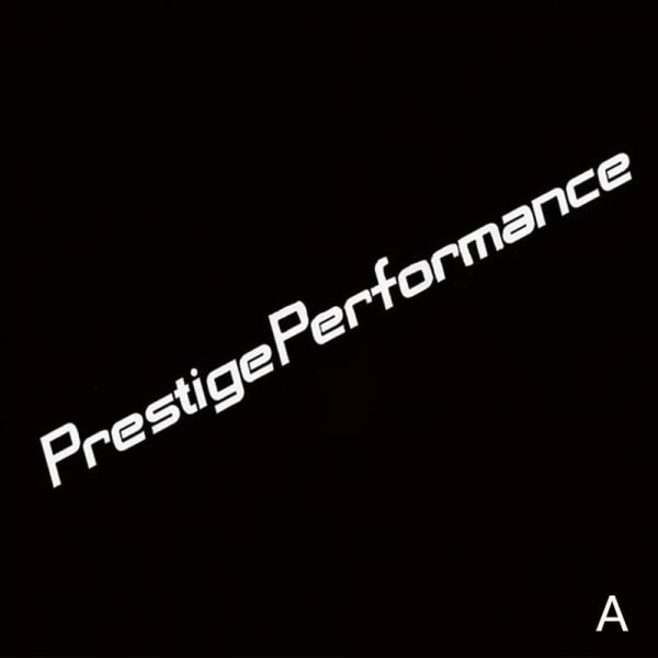 1x Car Prestige Performance Hellaflush Vindruta Vinyl Car Stic sliver one-size