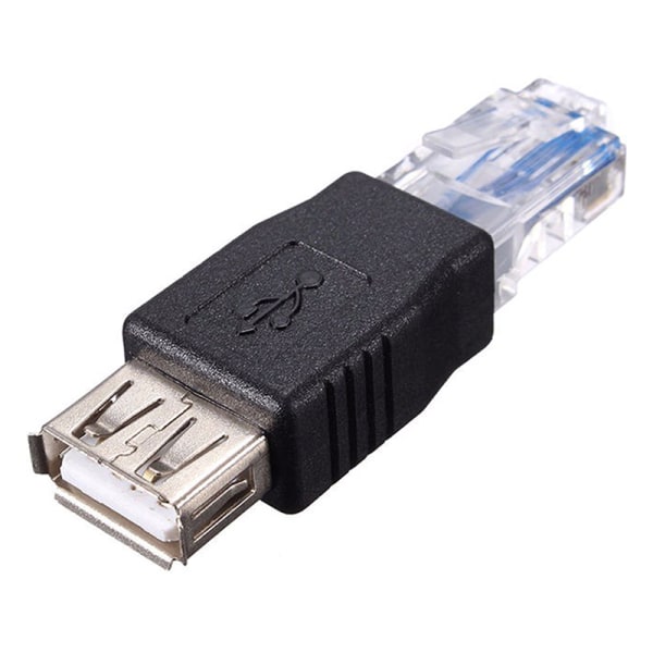 USB 2.0 Typ A Hona Till RJ45 Hane PC Ethernet LAN Network Z Ada