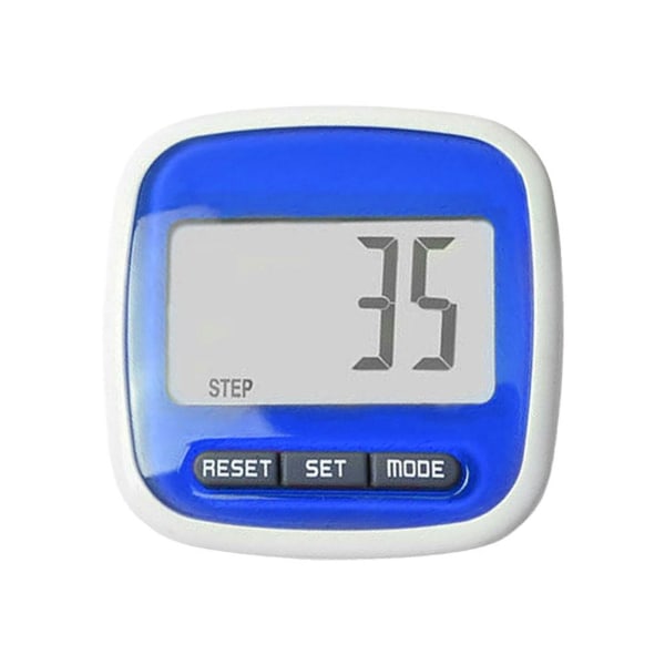 LCD-stegräknare Steg Gå Jogga Kaloriräknare Avstånd Anpassa blue onesize