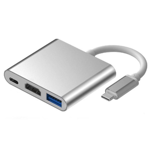 USB-C HUB-adapter Typ-C till USB HDMI-kompatibel 4K-adapter Conne