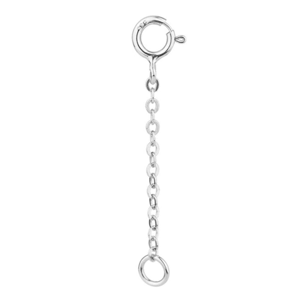 Halsbandsförlängare Slitstarkt Silver Halsband Armband Ankelband Exten sliver4 5cm