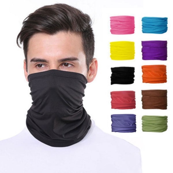 Neck Damask Bandana Balaclava Ansiktsmasker Cooling Face Ice .* Cov green One-size