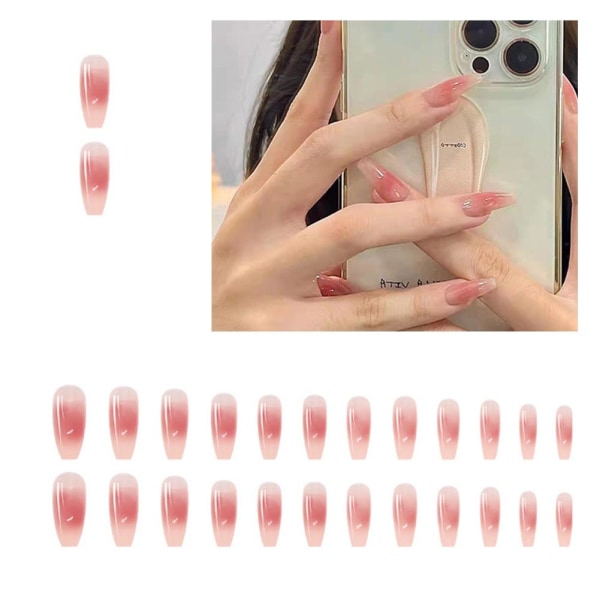 Fake Wearing Nail Enhancement Patches Extended Nail Jelly Gel A269 one-size