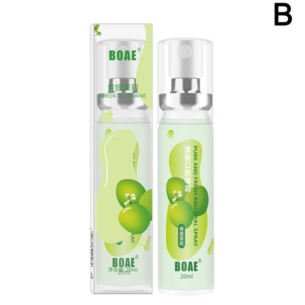 Deodorant Grape Peach Flavor Fresh Breath Mouth Freshener Oral S green 20ml