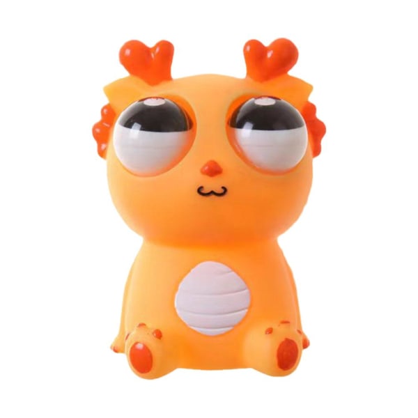 Ögonpopping Burst Squeeze Toy Stress Reliever Hand Nyhet Söt orange 11*6.5cm