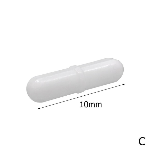 2st 8X30mm magnetomrörare mixerrörstav, laboratoriemagneter whiteD 15mm