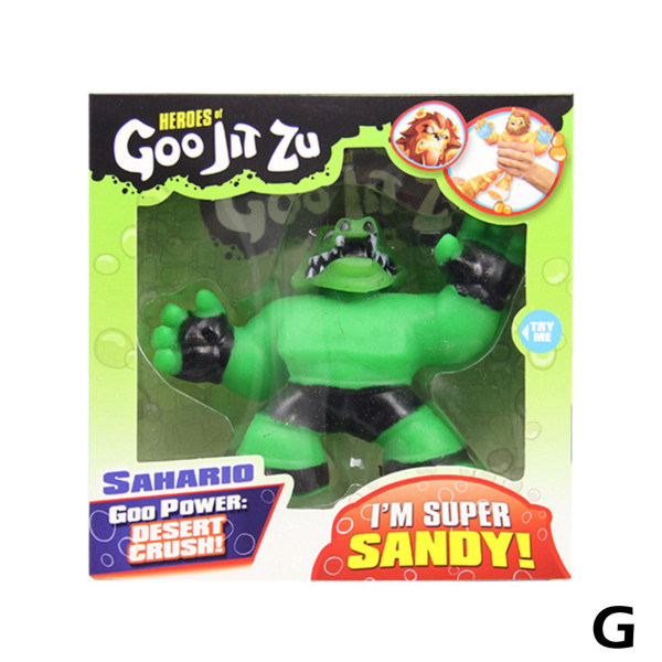 Hero Rally Man Goojit Zu Super Elastic Doll Pinch Music Decompre G 13*10*4cm