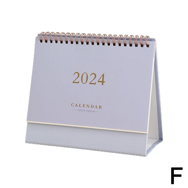 2024 Desktop Kalender Vikbart schema Daglig veckoplanerare Des purple large