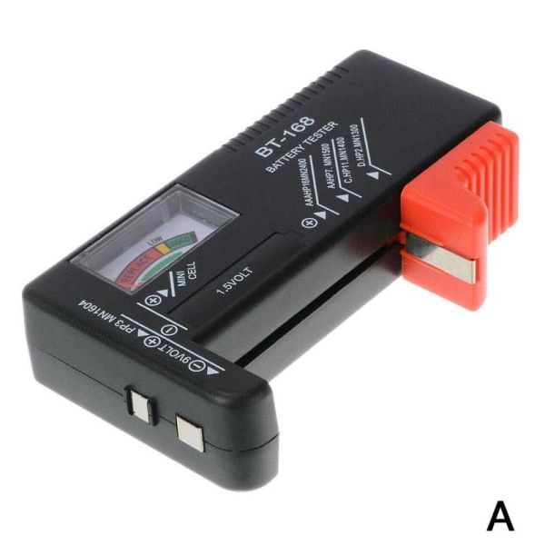 Battery Tester Checker Universal För AA AAA CD 9V knappcell B blackA pointer