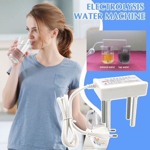 Vattenelektrolysator med läckagesäker säkring Plug And Play Vatten Q whiteA US PLUG