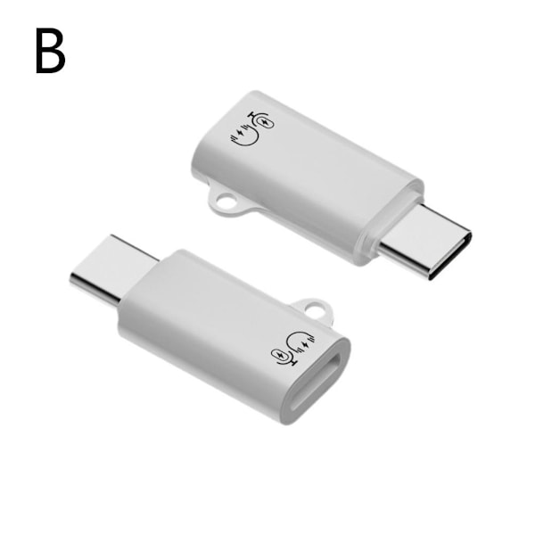 USB Typ C Hona till iOS Hane Adapter för iPhone 14/13/12/11/XR/ 8pin to C Without rope hole