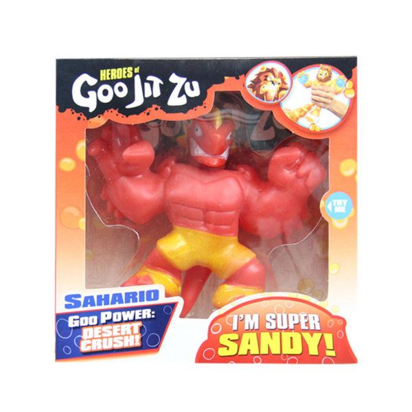 Hero Rally Man Goojit Zu Super Elastic Doll Pinch Music Decompre G 13*10*4cm