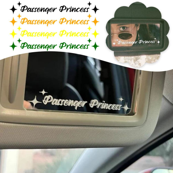 Passenger Princess Decal Sticker, Princess Sticker, Back View Mir Yellow 10CM*2CM