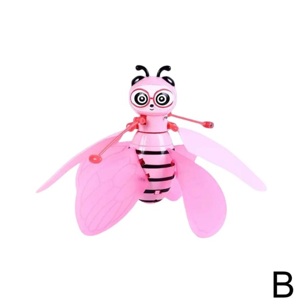 Mini Drone Induktion För hand Bee UFO Leksaker för barn Bee Drones Gi pink one-size