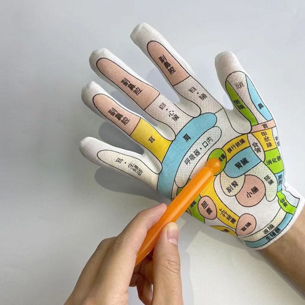 Akupressur Zonterapi Handskar Hand Spa Zonterapi Verktyg Massage