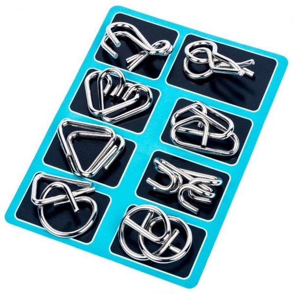 Puzzle Unlock Nine Chain Series Untie Ring Intelligence Buckle G D onesize