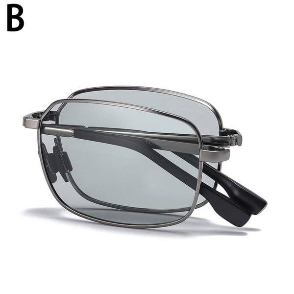 Polariserade fotokromatiska solglasögon för män Sportglasögon Kör Fis blackB foldable