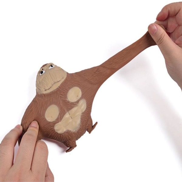 Creative Gorilla Squeeze Toy Gorilla Dekompression Vent Leksaker Fas brown one-size