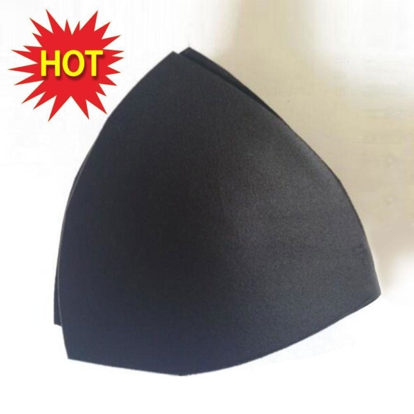 3-par BH Cup Pad Insert Triangel Bikini Underwear Sport Remova black one-size 3pcs