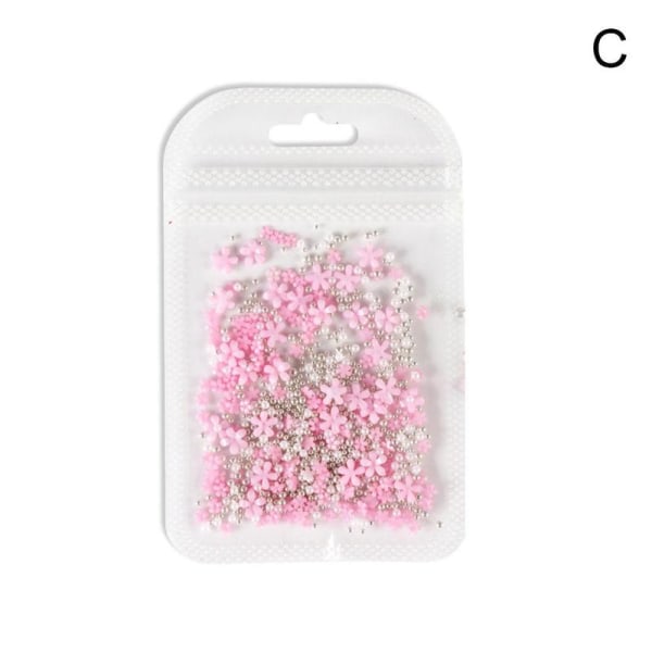 Akryl kristall 3D blompärlor Nail Art dekoration söt storlek Ma 3 1 bag
