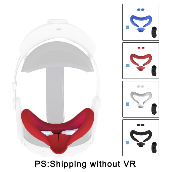 1 Silikontillbehör för Meta Q-uest 3 VR Face/Controller Grip/ black one-size