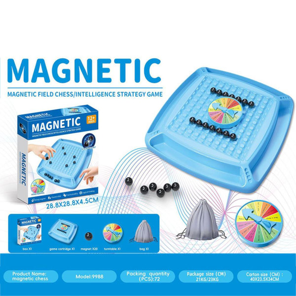 Magnetisk schackspel, magnetiskt set, bärbart schackbrädspel Magnetic induction chessA ONE