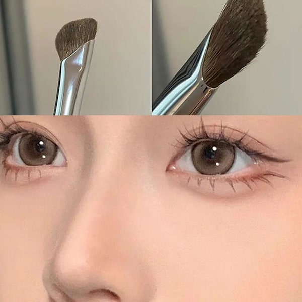 Portabel Nässkuggpensel, Nässkuggpensel för Konturmakeup L Nasal Shadow Brush