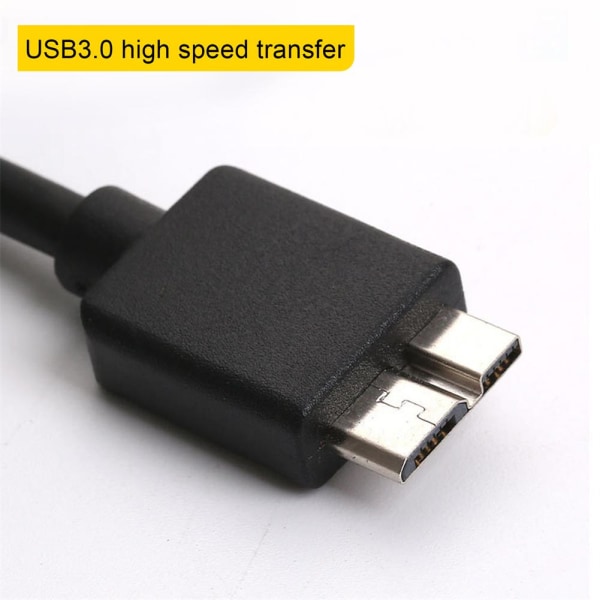 USB 3.0 AM-hane till Micro B-kabel Supersnabb Adapterkabel för Ex BLACKD 0.5M