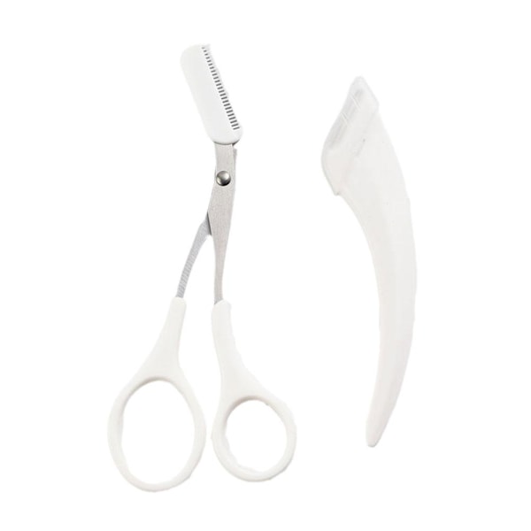 Crescent Eyebrow Trimmer med Ögonbrynskam och Mikroskrapa white One-size