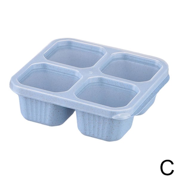 Bento Lunchbox Snackbehållare Läckagesäkra Bento Snackboxar  blue 1pcs