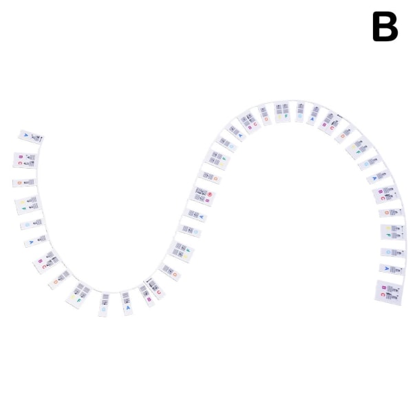 Avtagbara pianoklaviaturetiketter Silikonpianoklistermärken 88 Multicolor 1pcs